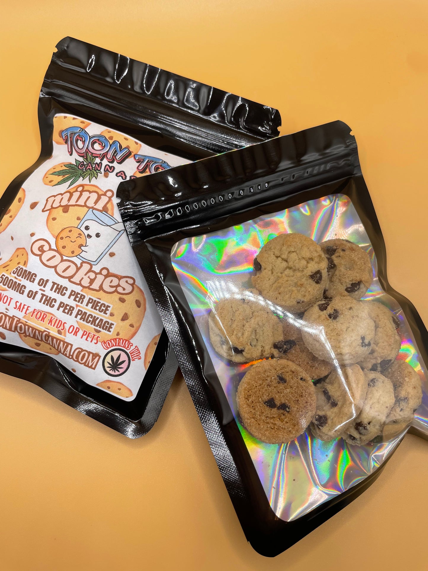500MG Mini Cookies - THC or CBD
